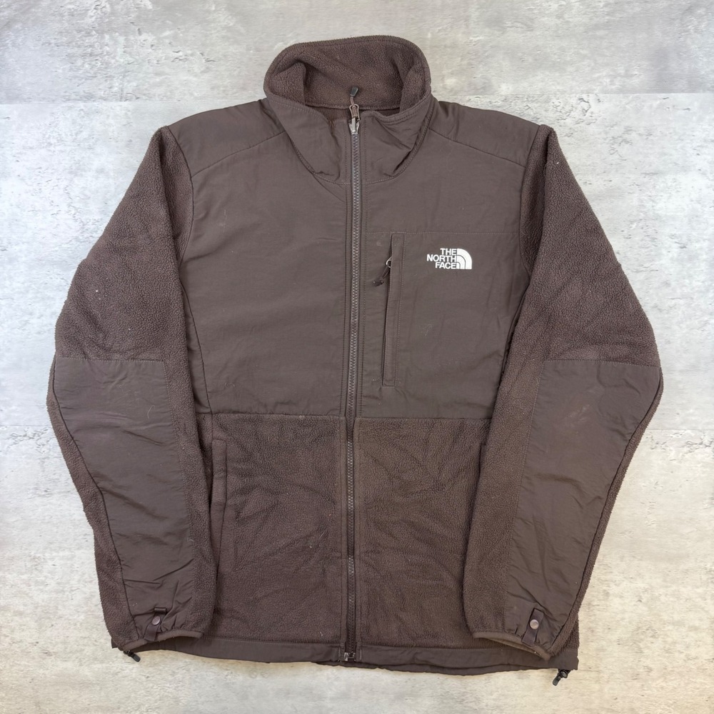 The North Face Denali Fleece Jacket Womens Large Brown Full Zip Outdoor Layer